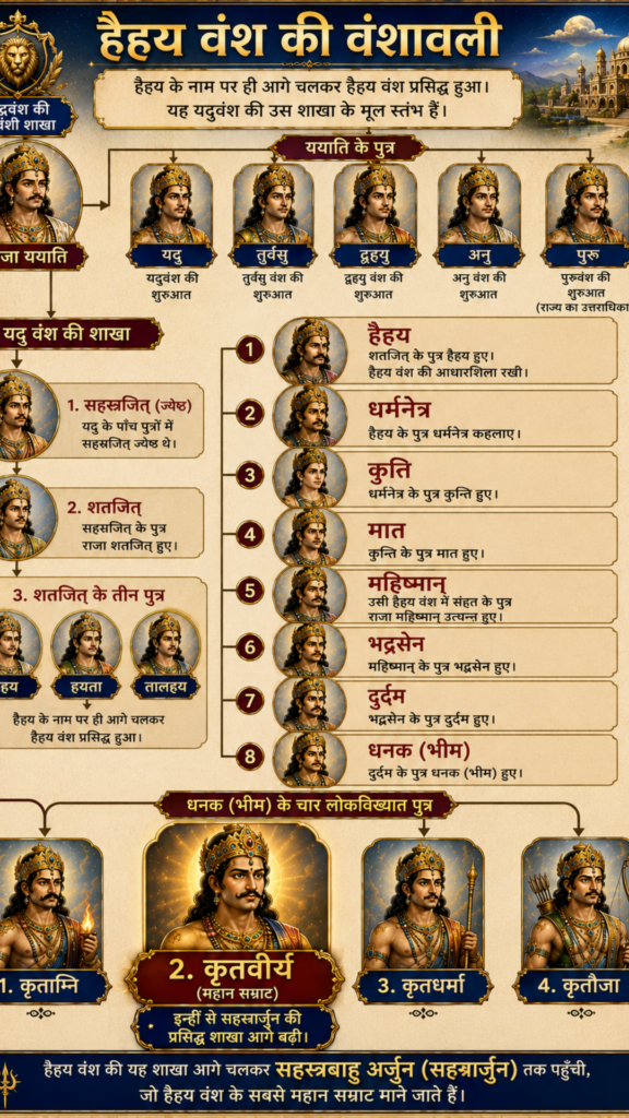 Current image: हैहय के नाम पर ही आगे चलकर हैहय वंश प्रसिद्ध हुआ। इस प्रकार हैहय यदुवंश की उस शाखा के मूल स्तंभ बने